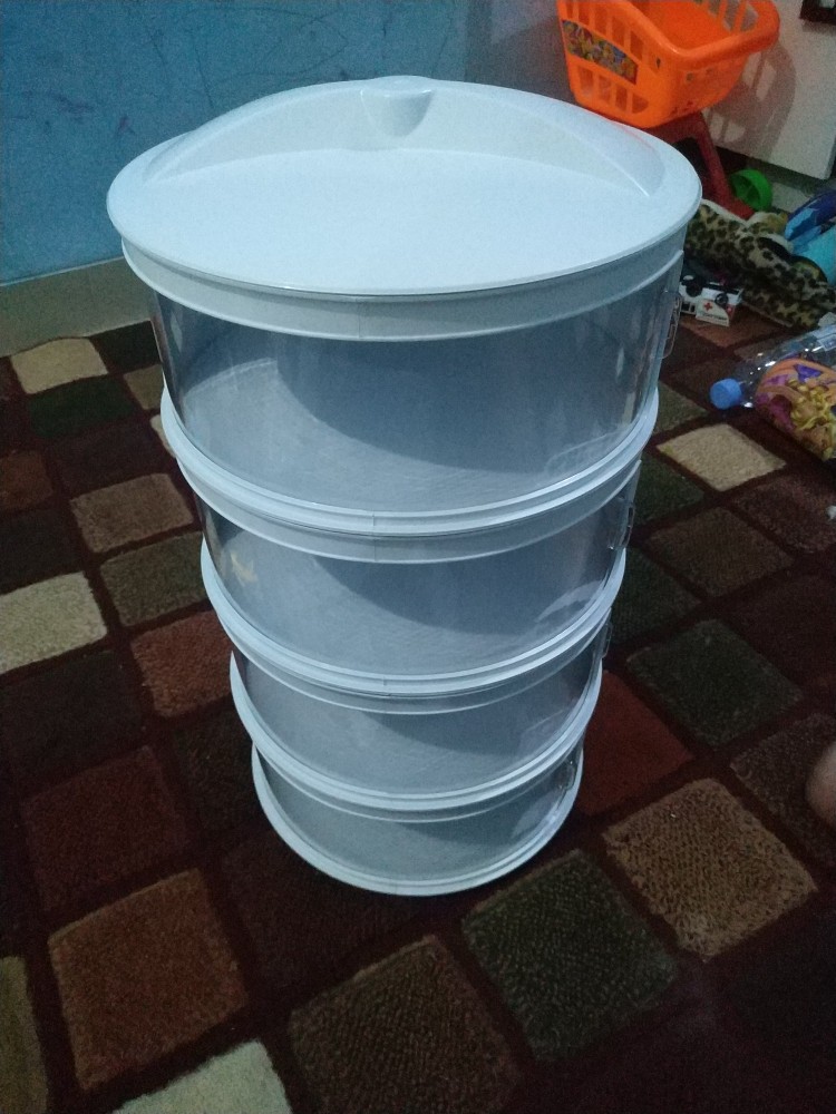 Rak Penyimpanan Makanan 4 Susun Tingkat Tudung Saji Tutup Food Cover
