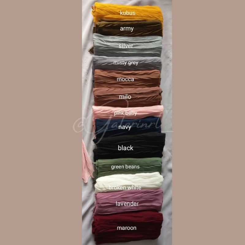 Pashmina Plisket Padi