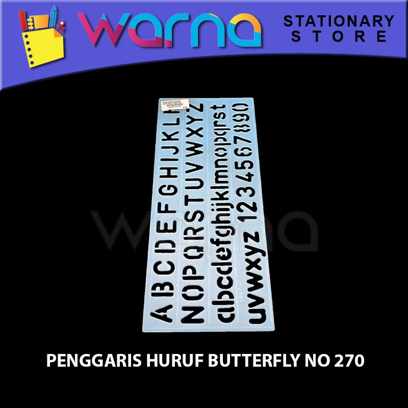 

PENGGARIS HURUF BUTTERFLY NO 270