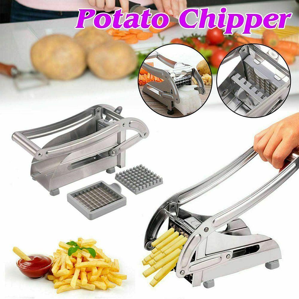 Solighter Potato Chipper Aksesoris Dapur French Fry Chip Blades Chopper