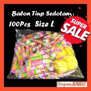 Balon 777 BESAR 100 PCS / Balon Tiup Sedotan Jadul Ukuran Besar/Jadoel 100pcs/ Balon Odol