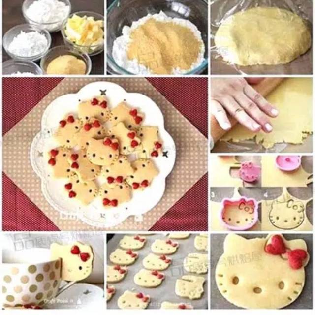 Istana Baking Cetakan Kue Kering Cookies Cutter Hello Kitty Set