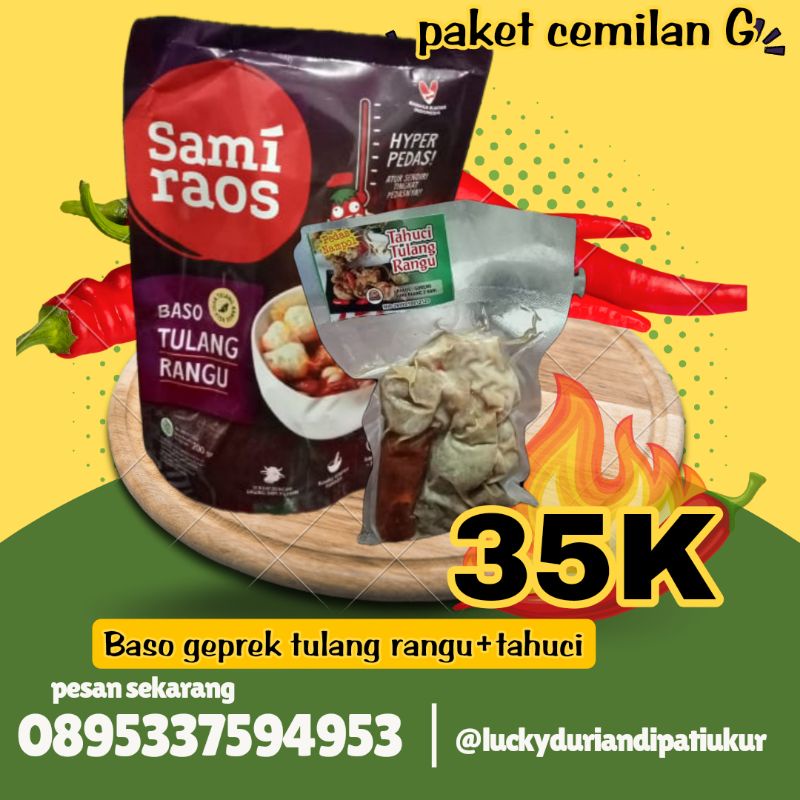 

PAKET CEMILAN G(Baso tulang rangu+ tahuci)