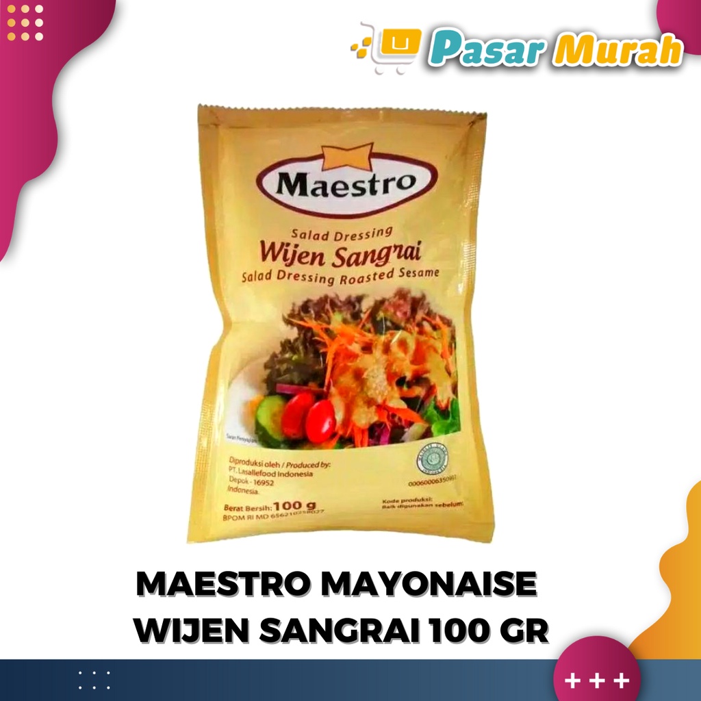 

Maestro Mayonaise Wijen Sangrai 100 Gram