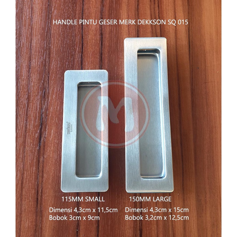 PULL PLATE DEKKSON PP 015 SQ 150MM SSS Handle Tanam Pintu Sliding
