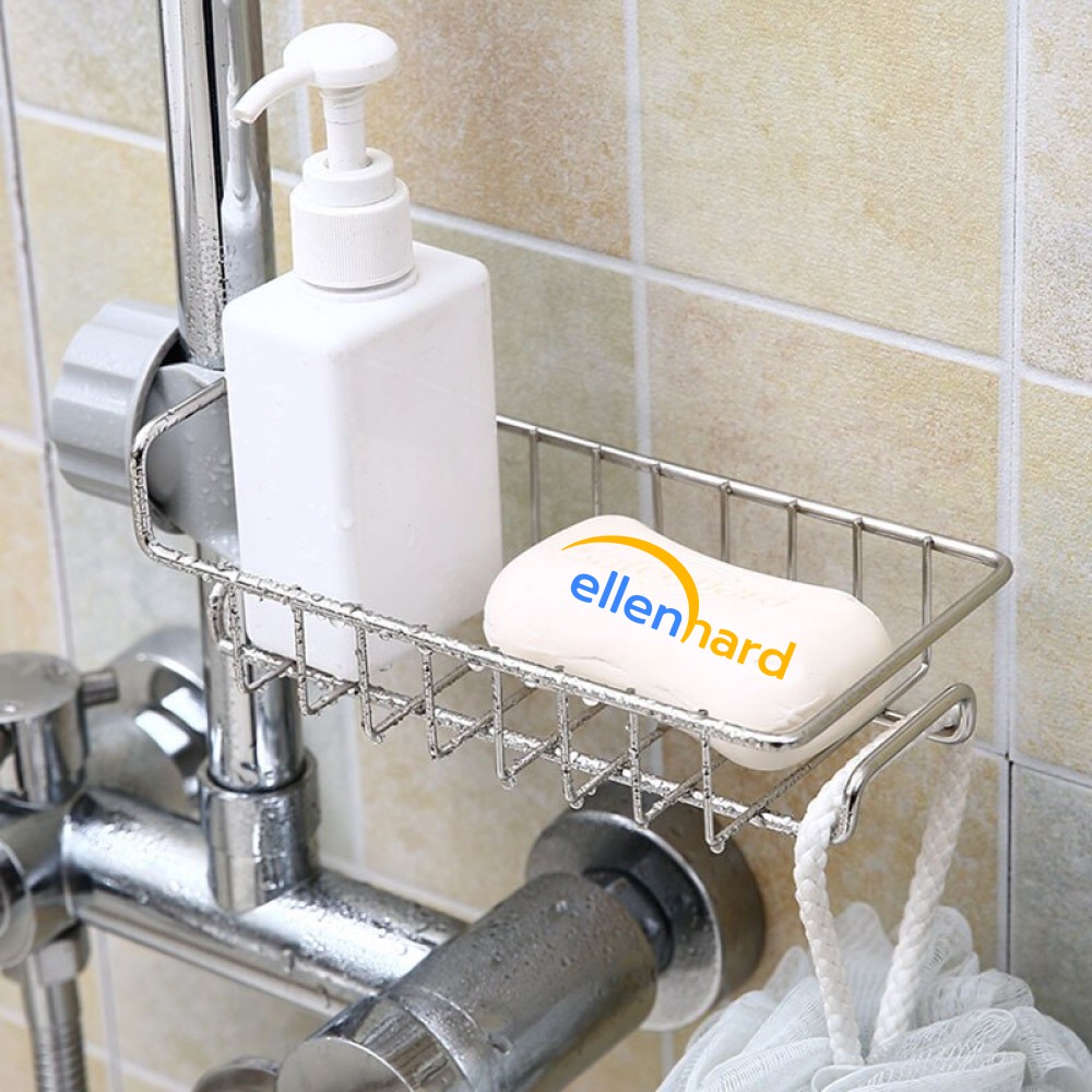 Rak Wastafel Cuci Piring Stainless Tempat Spon Cuci Piring Gantung Keran