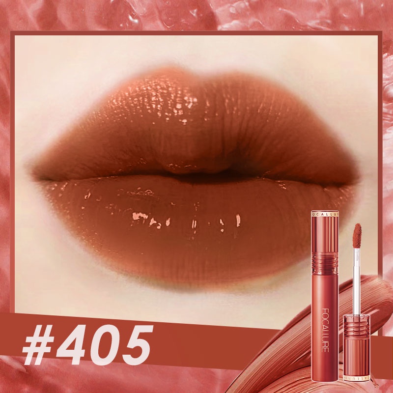 [BPOM]FOCALLURE Jelly-Clear Dewy Lip Tint--Tahan lama Lipstick-#405