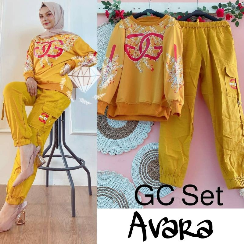 SET CELANA AVARA GC, BABYTERRY, GAMIS HIJAB MUSLIM, SETELAN