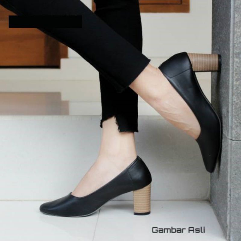 High heels Sepatu Wanita Kerja pantofel 5cm SA95