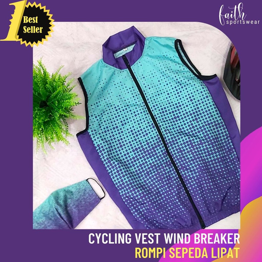 ROMPI OLAH RAGA/ROMPI SEPEDA Wanita Cycling Vest Ungu Tosca