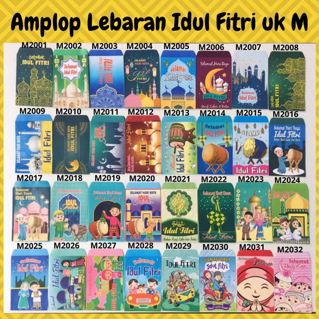 

Amplop lebaran atau persenan isi 100 PCS random