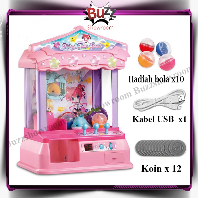 Candy Catcher Claw Machine Mainan Mesin Capit Boneka graber grib doll