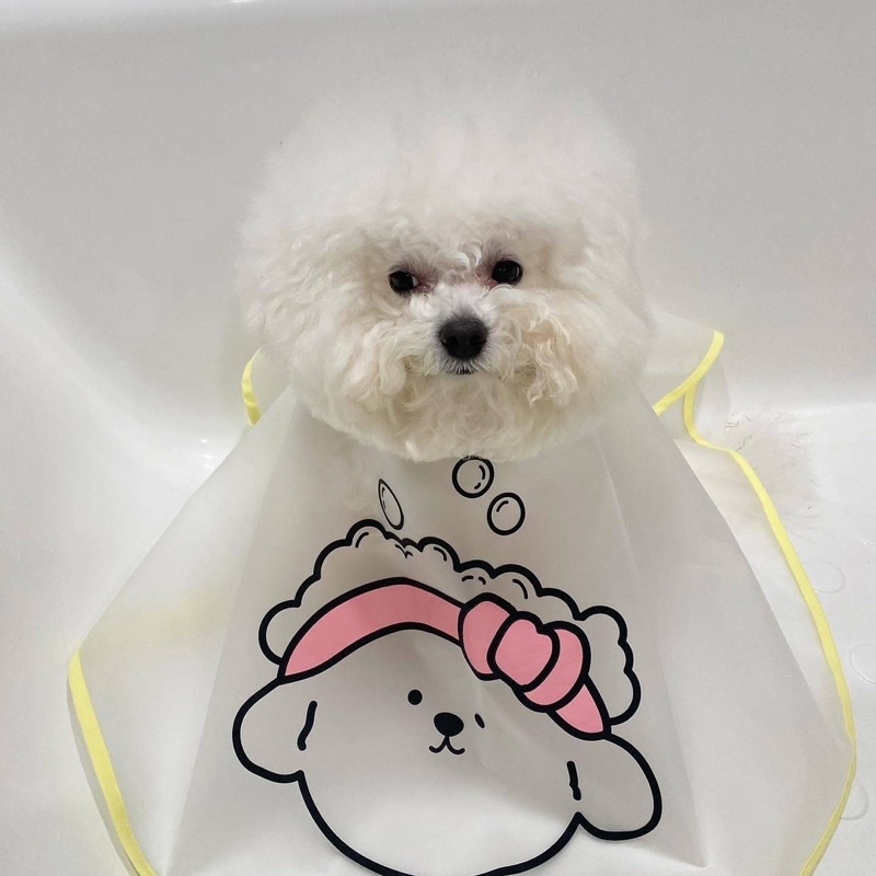 Korea pet facewash and hair trimming cape