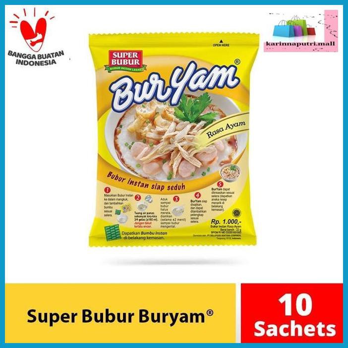 

E5Ewsfg- Super Bubur Buryam Rcg 10 Pcs @ 22 Gr 78Itjyhf-