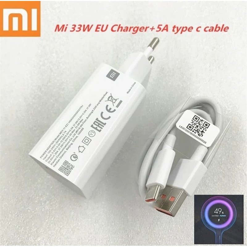 Charger Xiaomi Poco X3 NFC Casan Xiomi Poco F2 PRO Carger Siomi Poco M3 Type C Turbo Charger 33W Ori