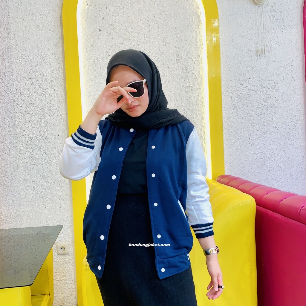 Jaket Varsity Basic II jaket Baseball Polos II College Jacket II Jaket Sweater Varsity Milea