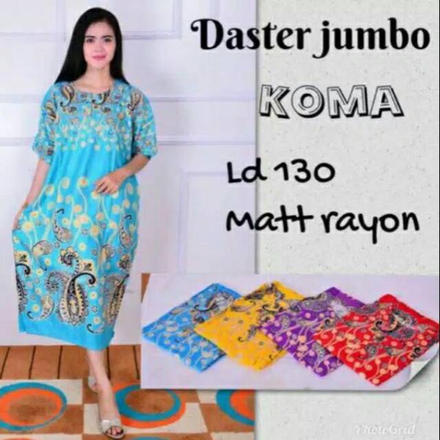 Daster Jumbo Koma | Daster ibu | Lengan Pendek
