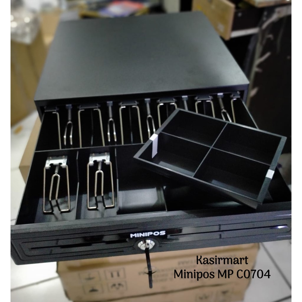 Minipos C0704 Cash Drawer MP-C0704 Box Laci Uang Kasir C 0704 Support RJ11 Buka Otomatis