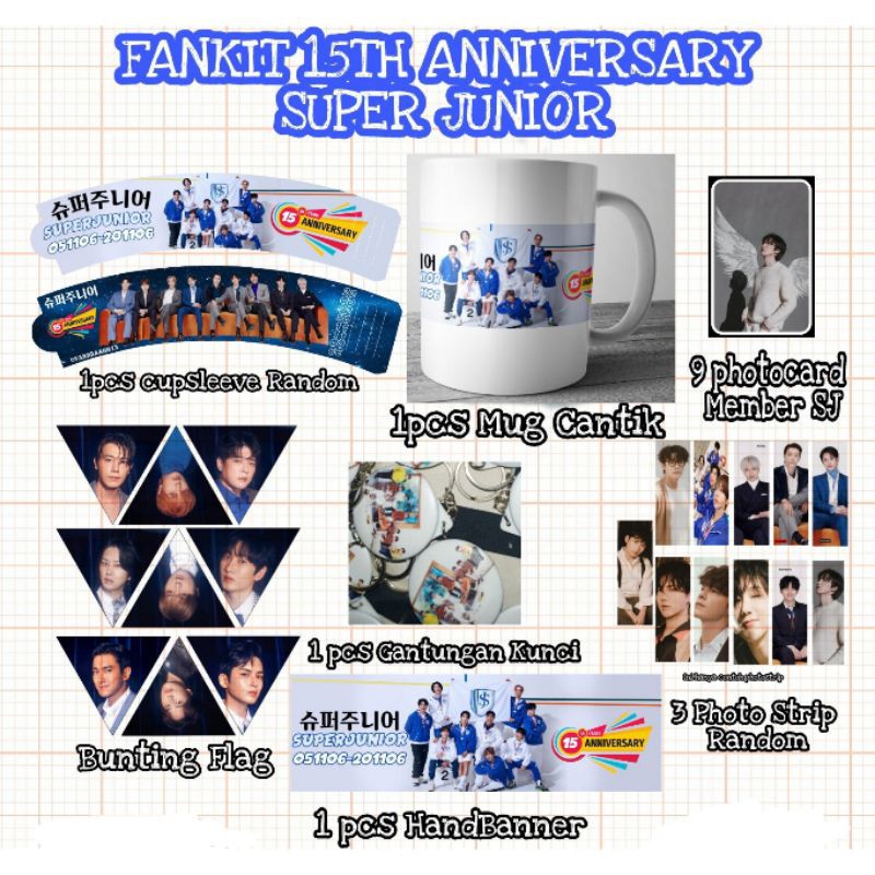 Fankit Super Junior 15th anniversary