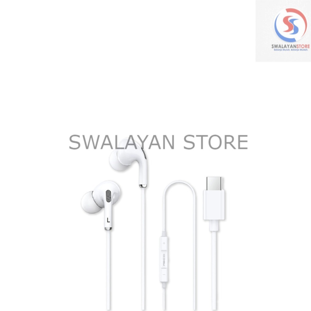 Earphone HD Quality REP-L17 White RECCI