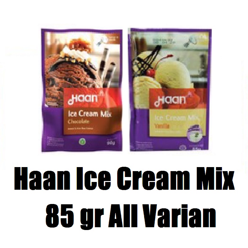 

Haan Ice Cream Mix 85 gr All Varian