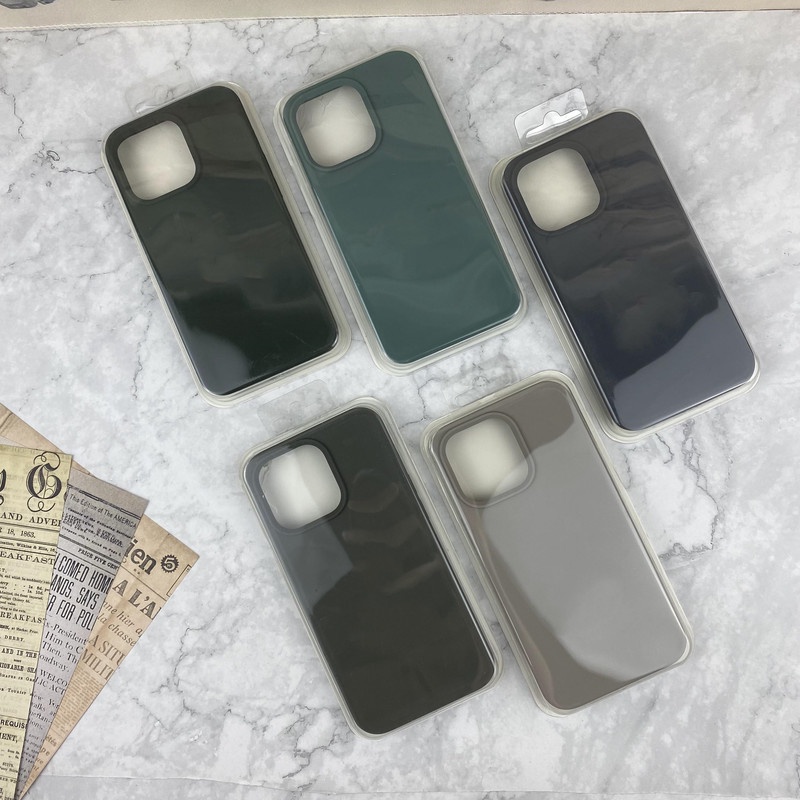 Soft Case Bahan Silikon Cair Dengan Logo Untuk iPhone 13 12 11 Pro X XS MAX XR 7 8 Plus