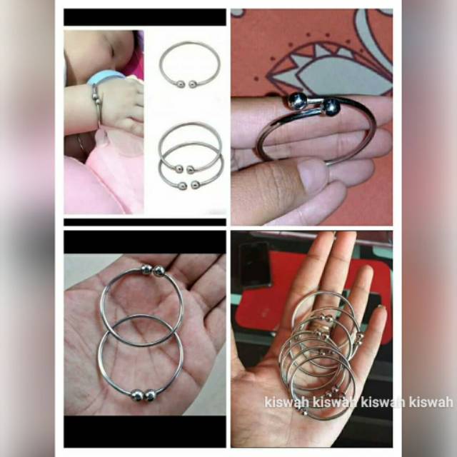 Gelang monel anti step Gelang anak bayi