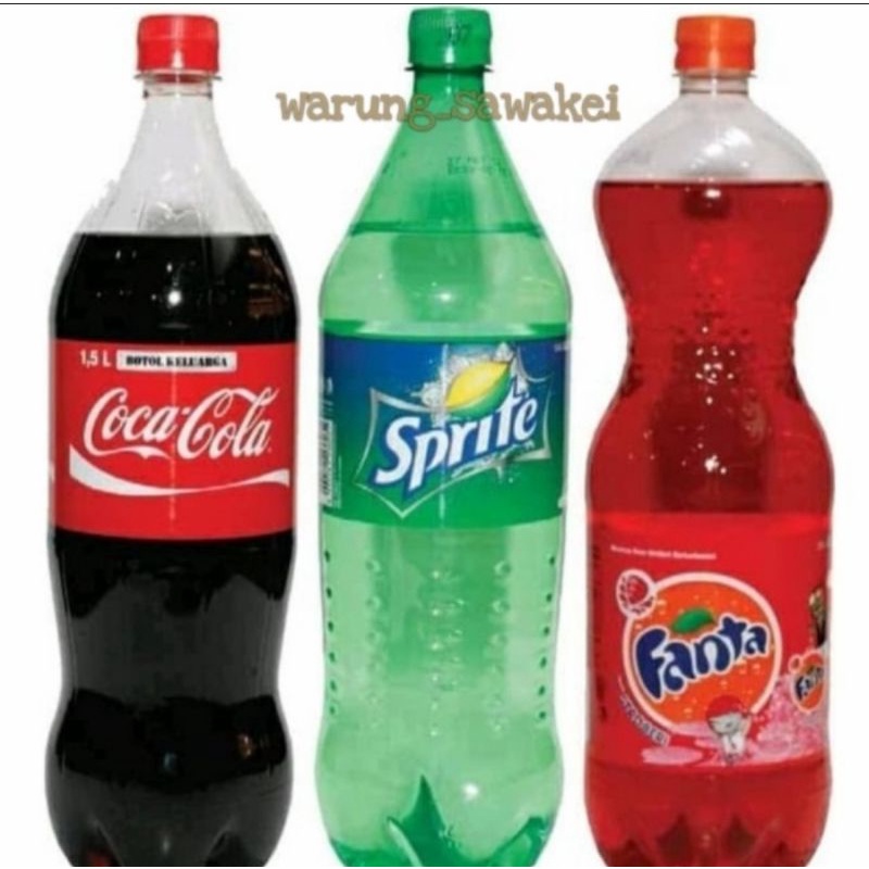 

Coca-Cola/ Fanta/ Sprite 1,5 Liter (hanya via gosend/grab)