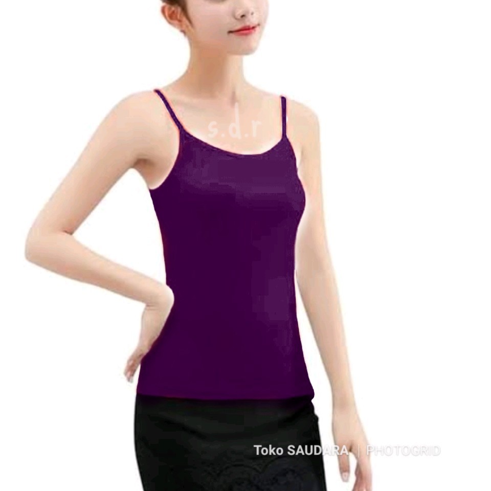 Tanktop spandek premium tali kecil