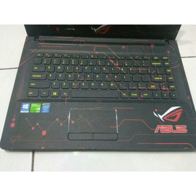 Original Garskin Laptop Full Body Lenovo G40-45 Motif ROG Free 1 Garskin HP