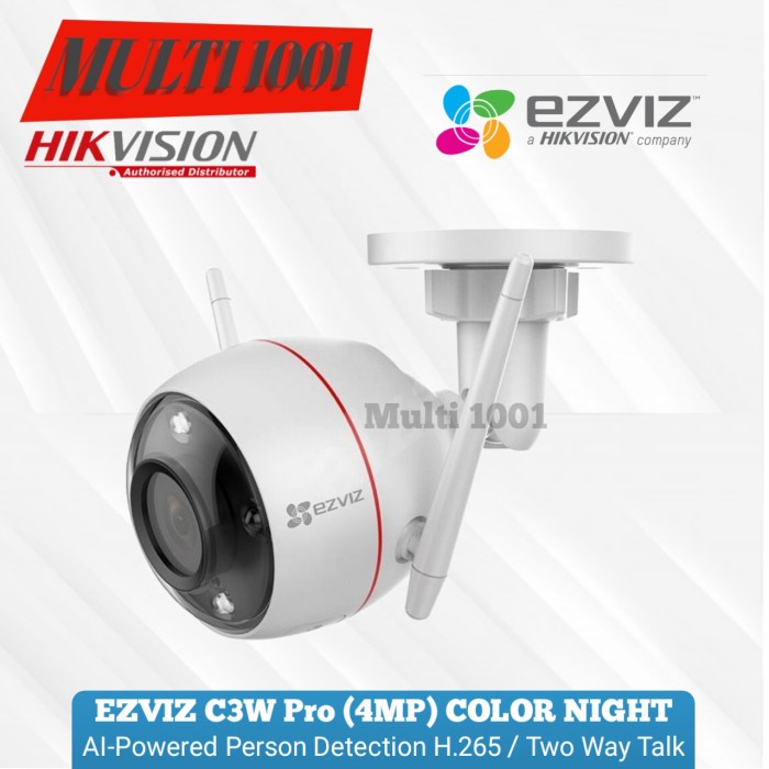 {ElekStore} EZVIZ C3W PRO 4MP COLOR NIGHT WIRELESS CCTV IP CAMERA with AI RESMI Limited