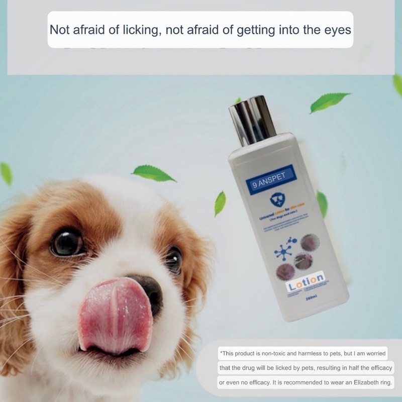 Annsipet skin disease lotion for dog and cat (jamur, kutu, bakteri, gatel2, merah)