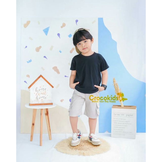 Celana Pendek Kargo Anak Zunior