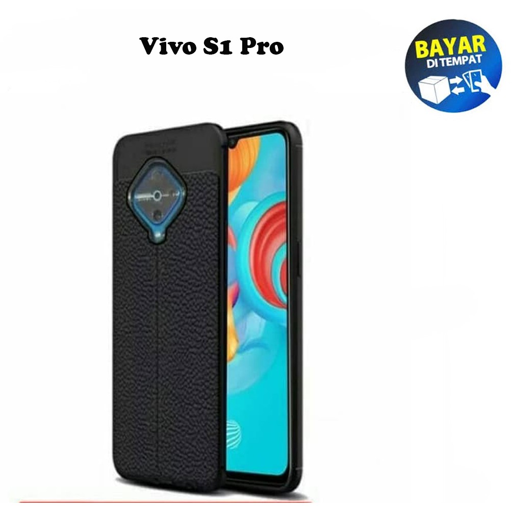 Case Auto Focus Vivo S1 Pro Leather Experience SoftCase Slim Ultimate / Casing Kulit