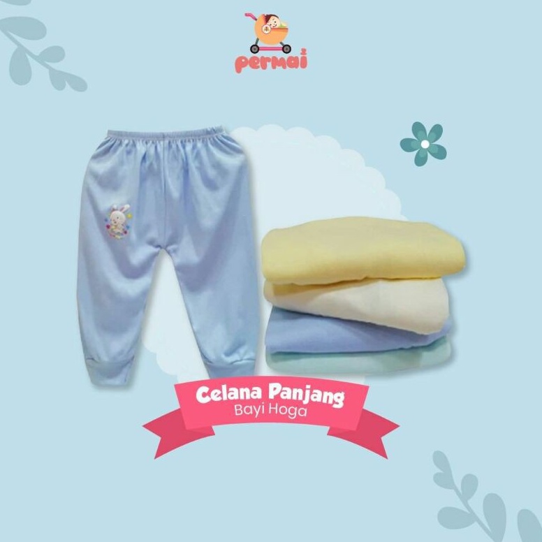 Promo !! HOGA - 3PC CELANA PANJANG BAYI POLOS/CELANA PANJANG BAYI MURAH