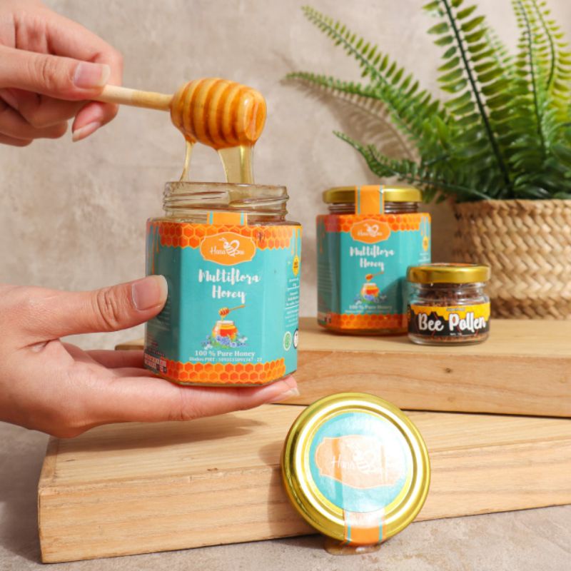 

MADU MULTIFLORA 100% MURNI + BEE POLLEN + PROPOLIS