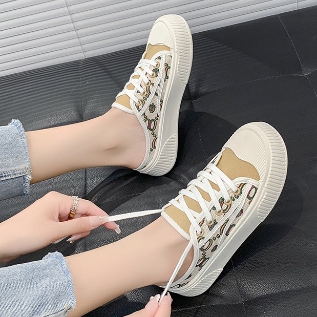 TBIG [COD] Sepatu Slop Import Shoes Vinta Wanita Sepatu Korea Style Sekolah Kuliah