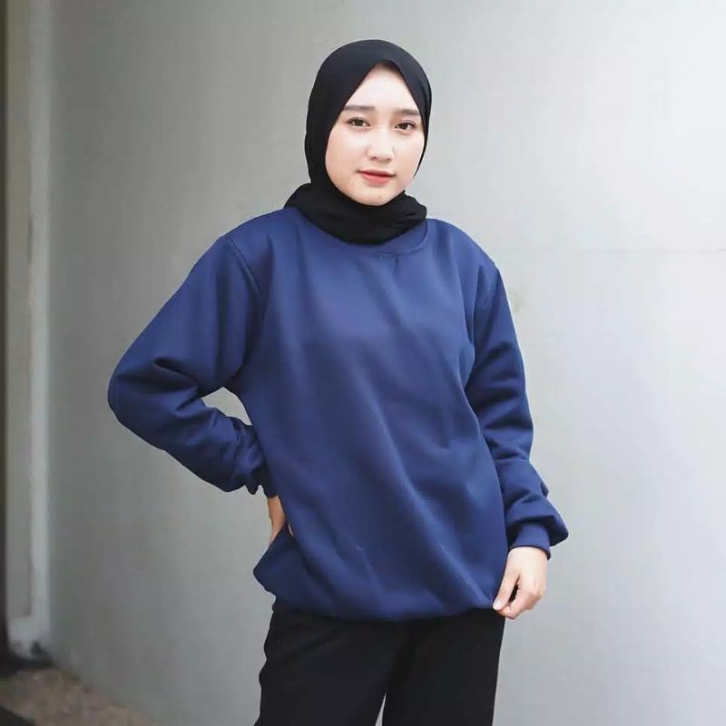 SWEATER WANITA CREWNEX ATASAN WANITA BLUSE POLOS