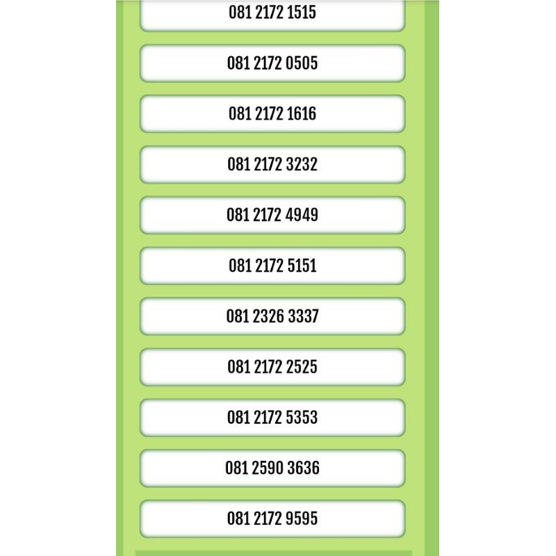 Nomor Cantik Simpati 11 Digit Murah