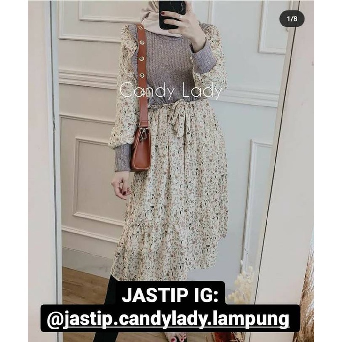 Dahlia Ruffle Peplum Tunik Candy Lady