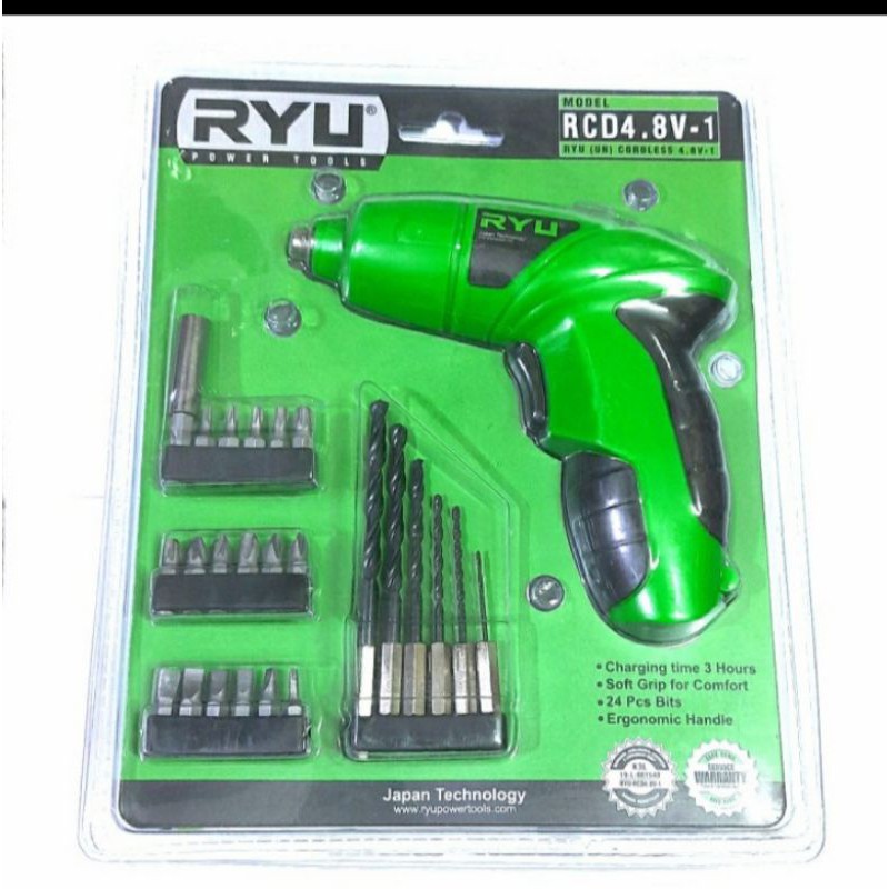 MESIN BOR OBENG RYU 4.8 V-1 /SCREWDRIVER TEKIRO RYU