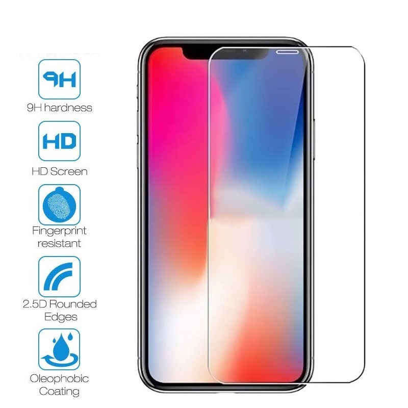 Pelindung Layar Tempered Glass Untuk iPhone 14 13 12 11 Pro XS XR XS Max 5 5S 6 6S 7 8 Plus