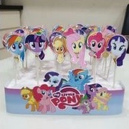 

My Little Pony Permen Lolipop Stand isi 30pc Custom Lolipop Ulangtahun