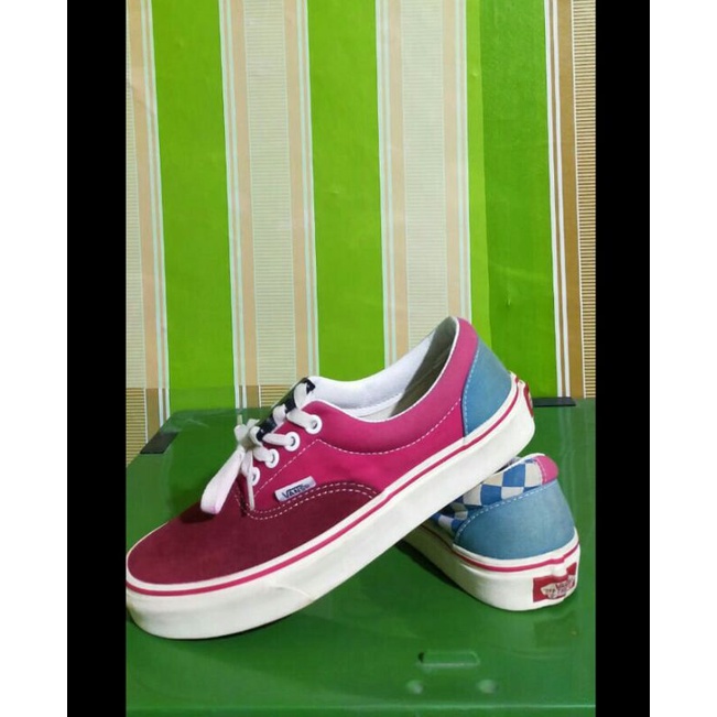 SEPATU SECOND VANS AUTHENTIC CHECKERBOARD size37