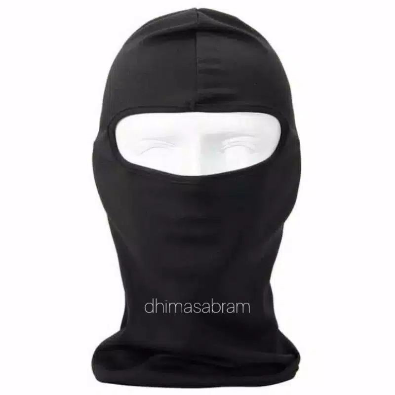 Masker ninja masker motor baf full Masker Full Face Motor Helm Balaclava Ninja Polos Mask Hitam