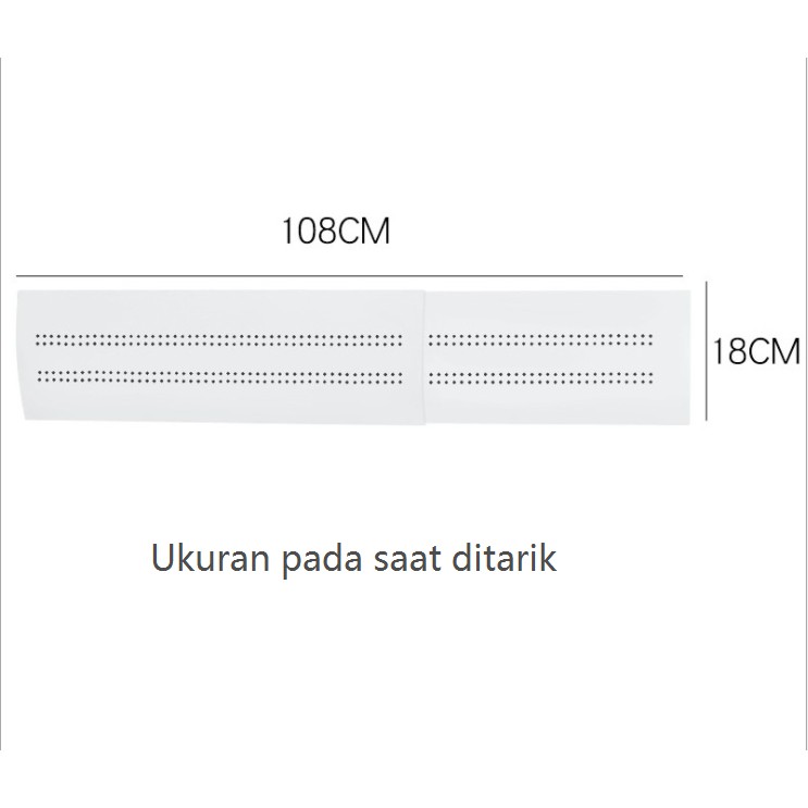 Reflektor Udara Penahan Angin AC Lipat Talang Genuine Air Protection