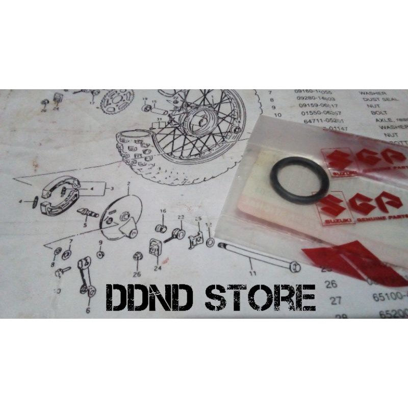 o ring seal  as paha rem belakang SGP suzuki ts 125