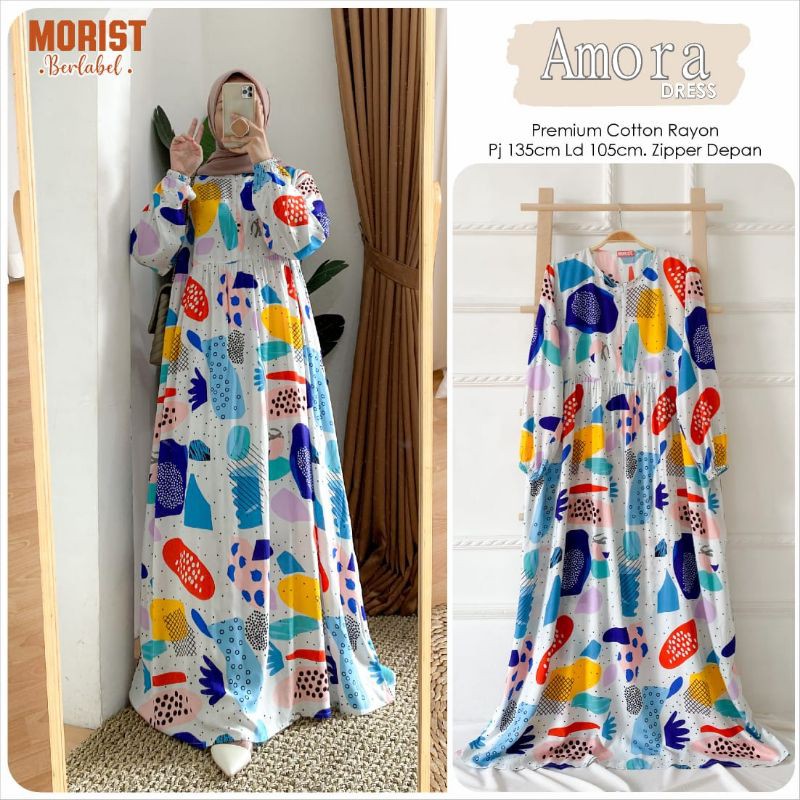 Amora dress by morist + manila dress by edelweiss gamis solo