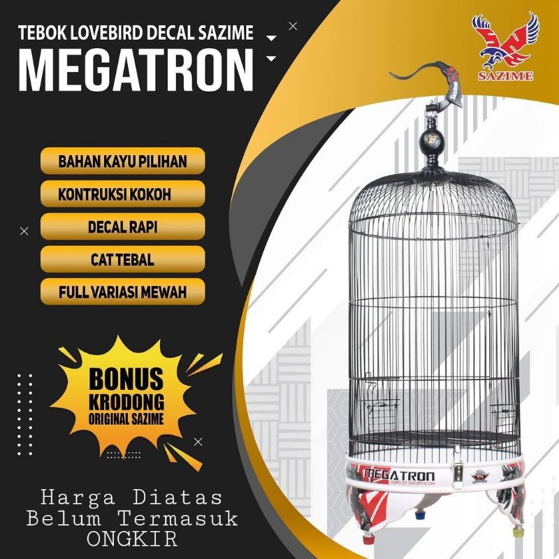 Tebok Lovebird Sazime Decal Megatron
