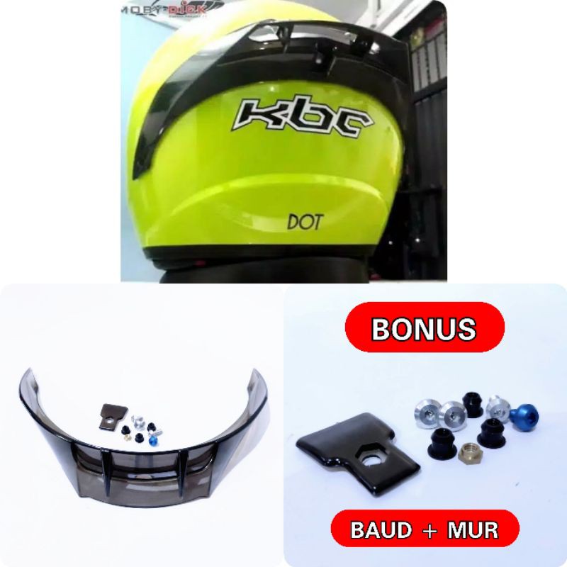 Spoiler Helm Kbc 3D GPR PNP Helm Rsv / Thx / Spoiler Helm Yamaha vixion / Spoiler HJC Fullface